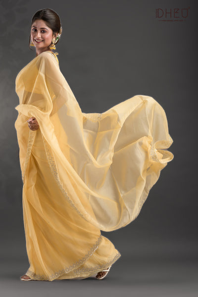 Camellia - Designer Chiffon Silk Saree