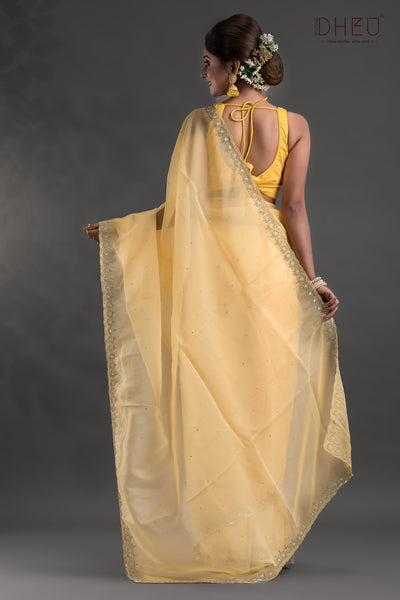 Designer Chiffon Silk Saree