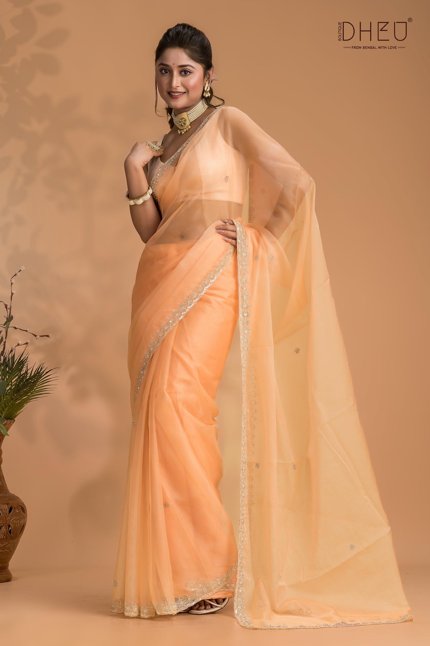 Poppy - Designer Chiffon Silk Saree
