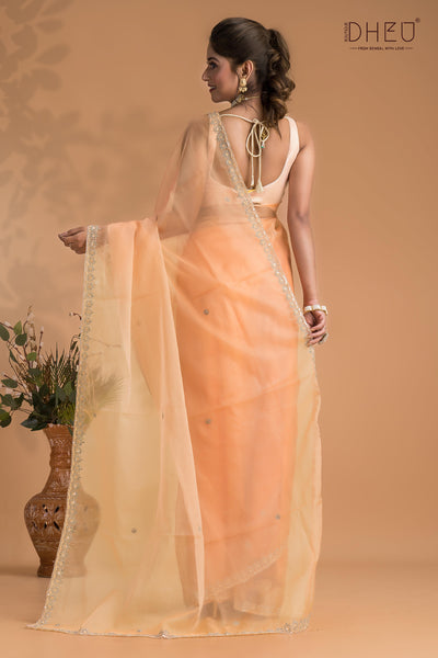 Poppy - Designer Chiffon Silk Saree
