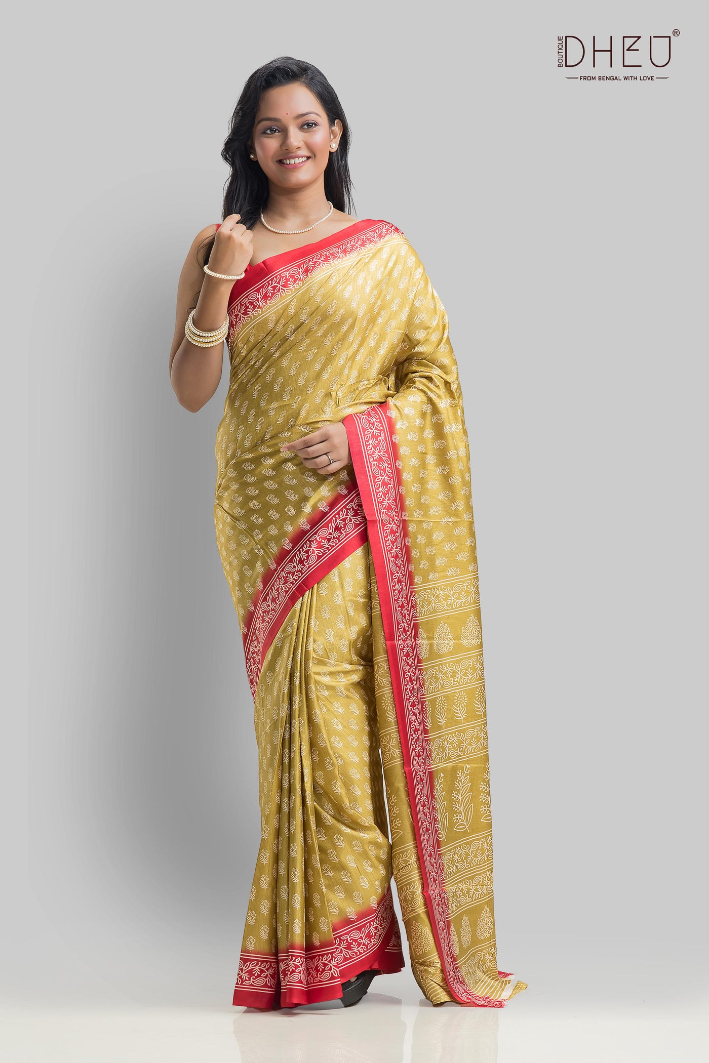 Designer printed silk saree at lowest cost only at dheu.in