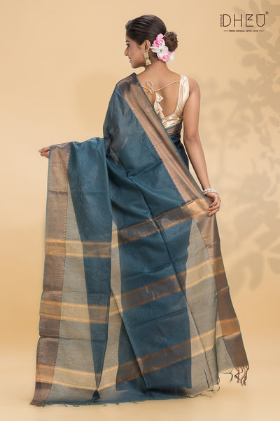 Temple Handloom Silk Saree