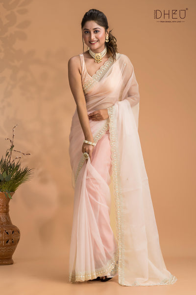 Designer chiffon georgette saree at lowest cost only at dheu.in