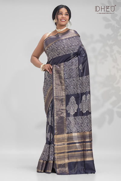 Designer Silk Batik Saree