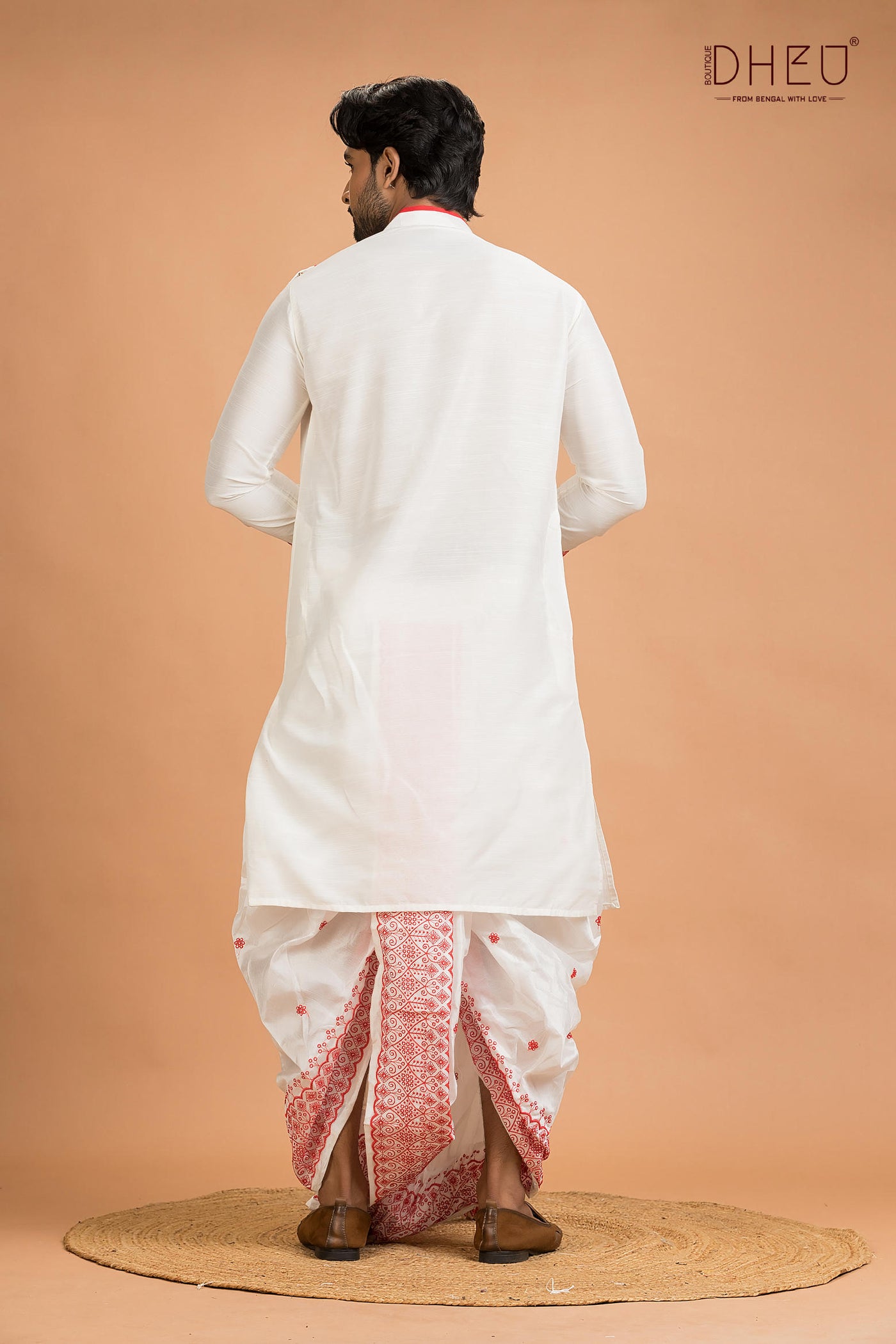 Designer Silk Kurta Dhoti(Optional) Set