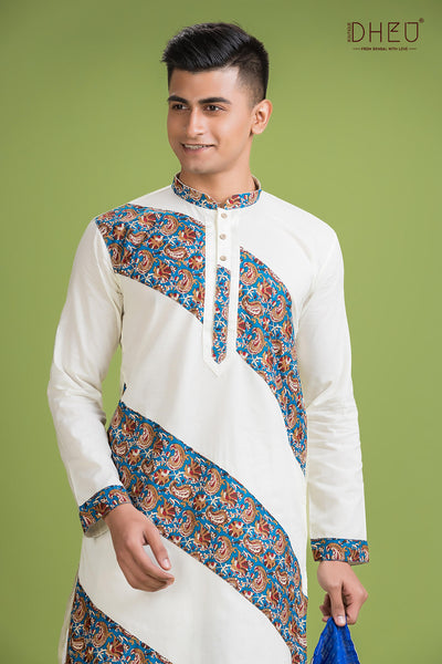 Dheu Designer Kurta Dhoti(Optional) Set