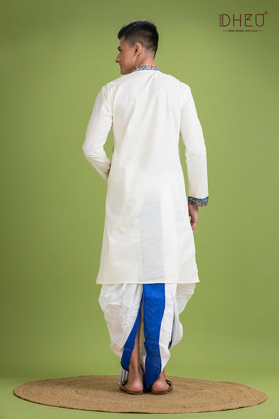Dheu Designer Kurta Dhoti(Optional) Set