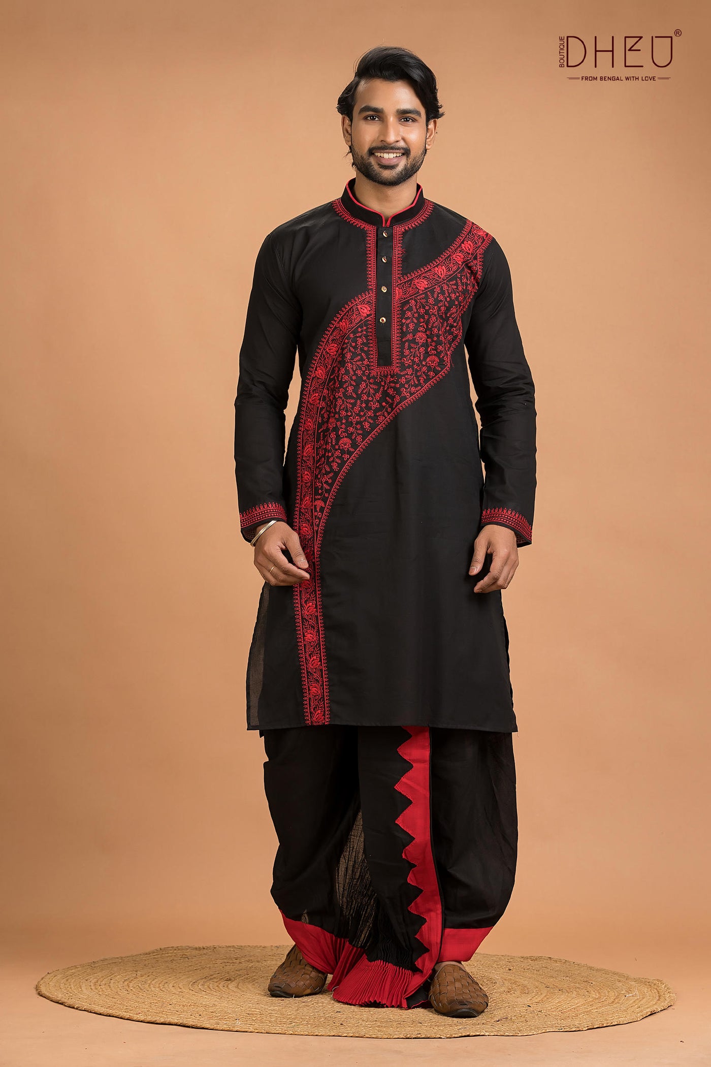Dheu Designer Kurta Dhoti(Optional) Set