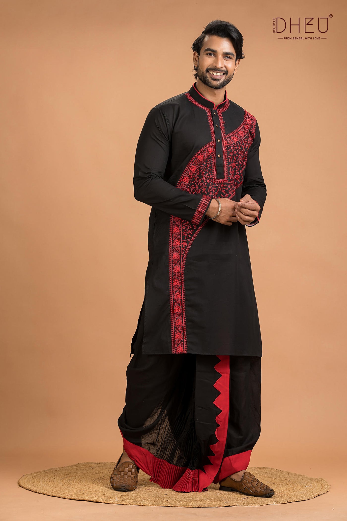 Dheu Designer Kurta Dhoti(Optional) Set