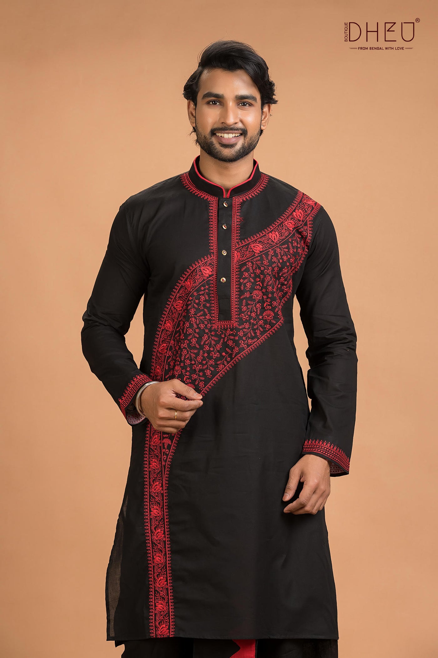 Dheu Designer Kurta Dhoti(Optional) Set