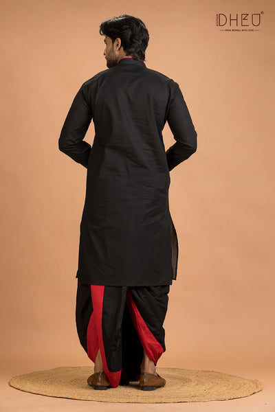 Dheu Designer Kurta Dhoti(Optional) Set