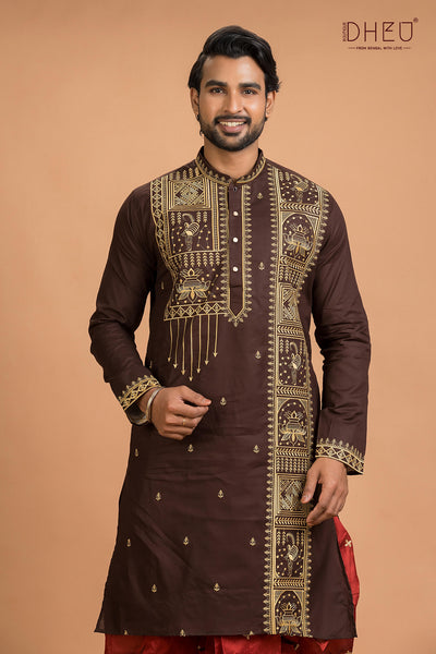 Designer Kurta Dhoti(Optional) Set