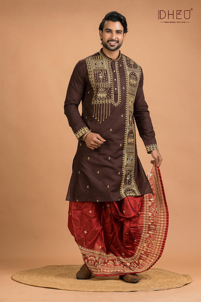 Designer Kurta Dhoti(Optional) Set