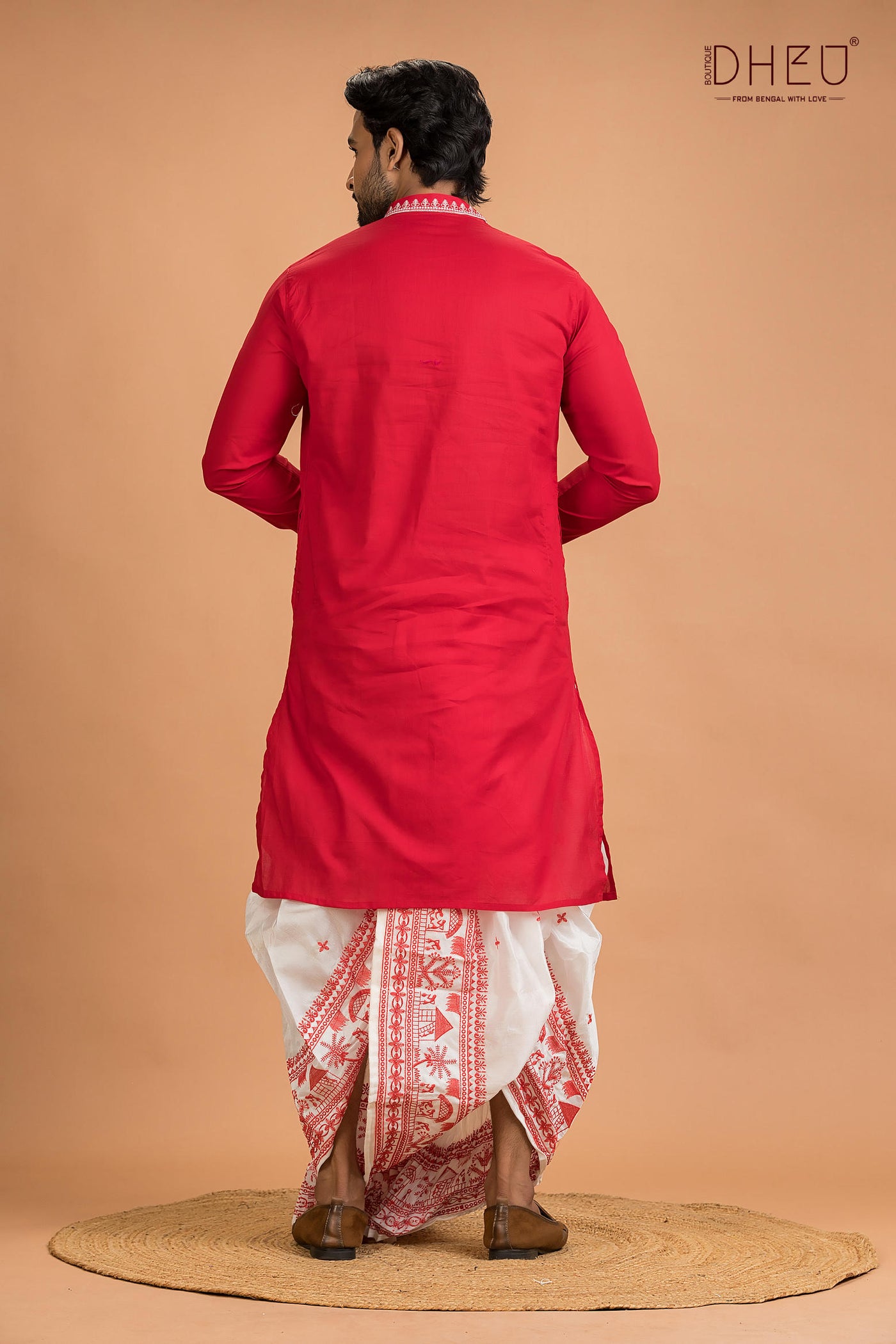 Designer Silk Kurta Dhoti(Optional) Set
