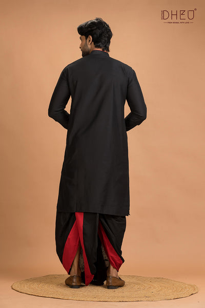Dheu Designer Kurta Dhoti(Optional) Set