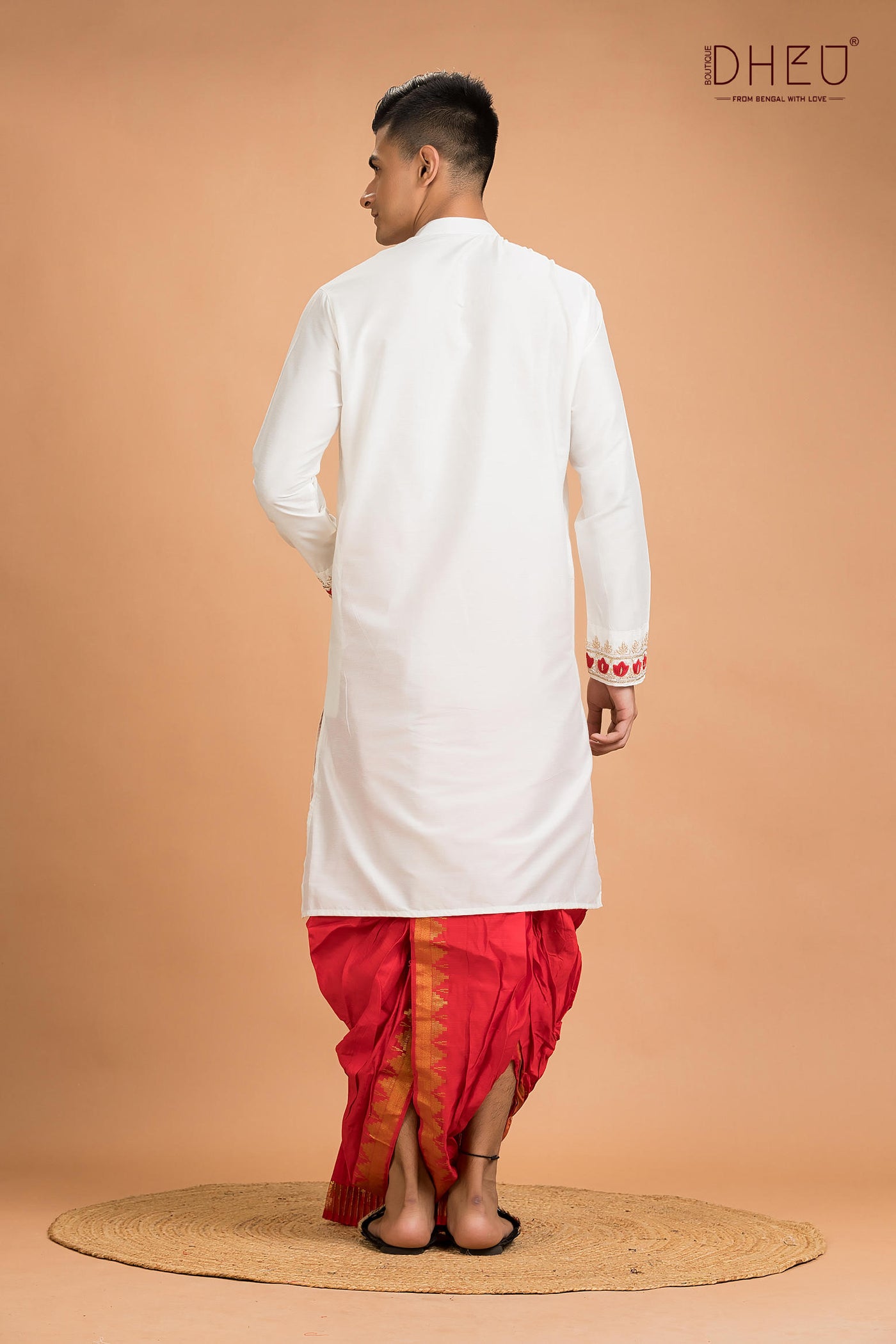 Designer Silk Kurta Dhoti(Optional) Set