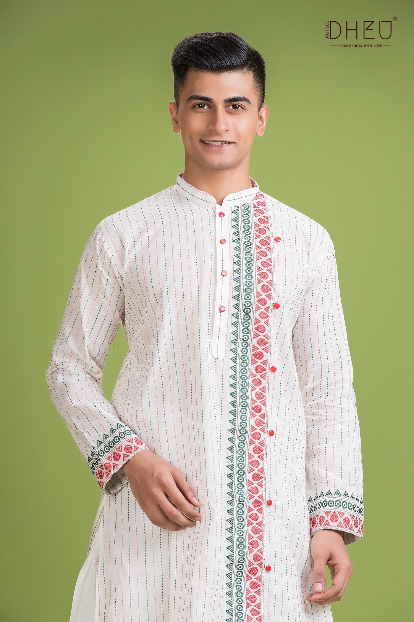 Dheu Designer Kurta Dhoti(Optional) Set