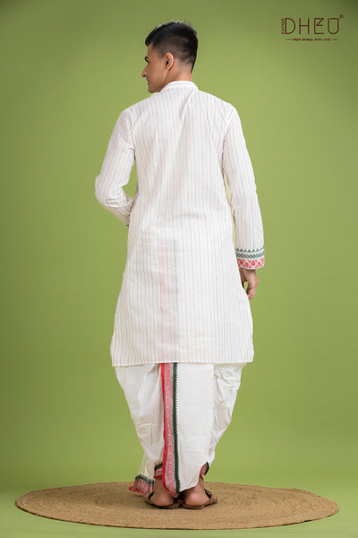 Dheu Designer Kurta Dhoti(Optional) Set