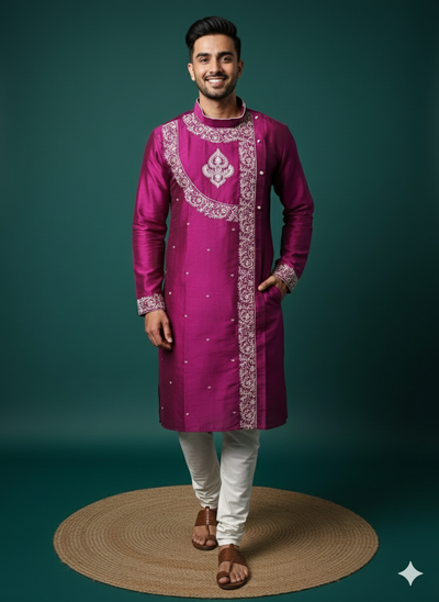 Exclusive Designer Silk Kurta