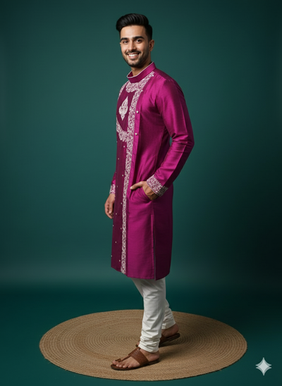 Exclusive Designer Silk Kurta
