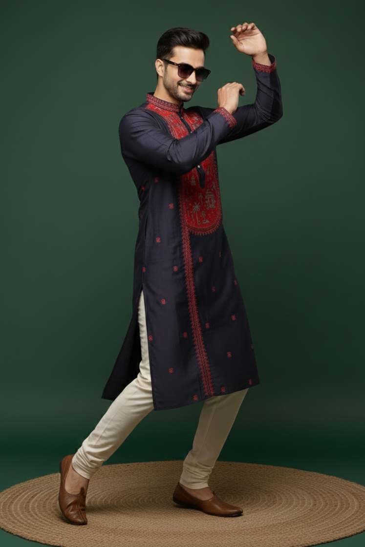 Exclusive Designer Silk Kurta