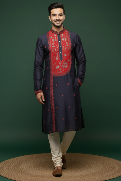 Exclusive Designer Silk Kurta