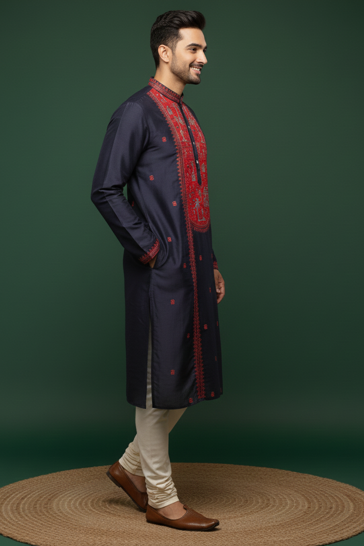 Exclusive Designer Silk Kurta