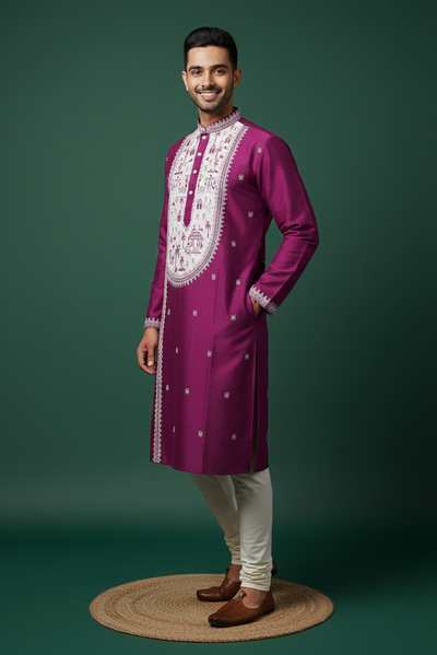 Exclusive Designer Silk Kurta