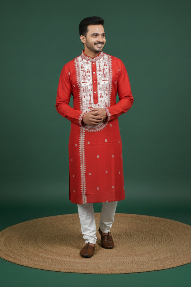 Exclusive Designer Silk Kurta