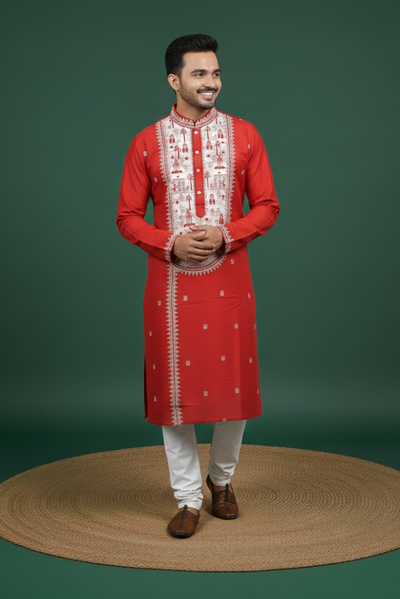 Exclusive Designer Silk Kurta