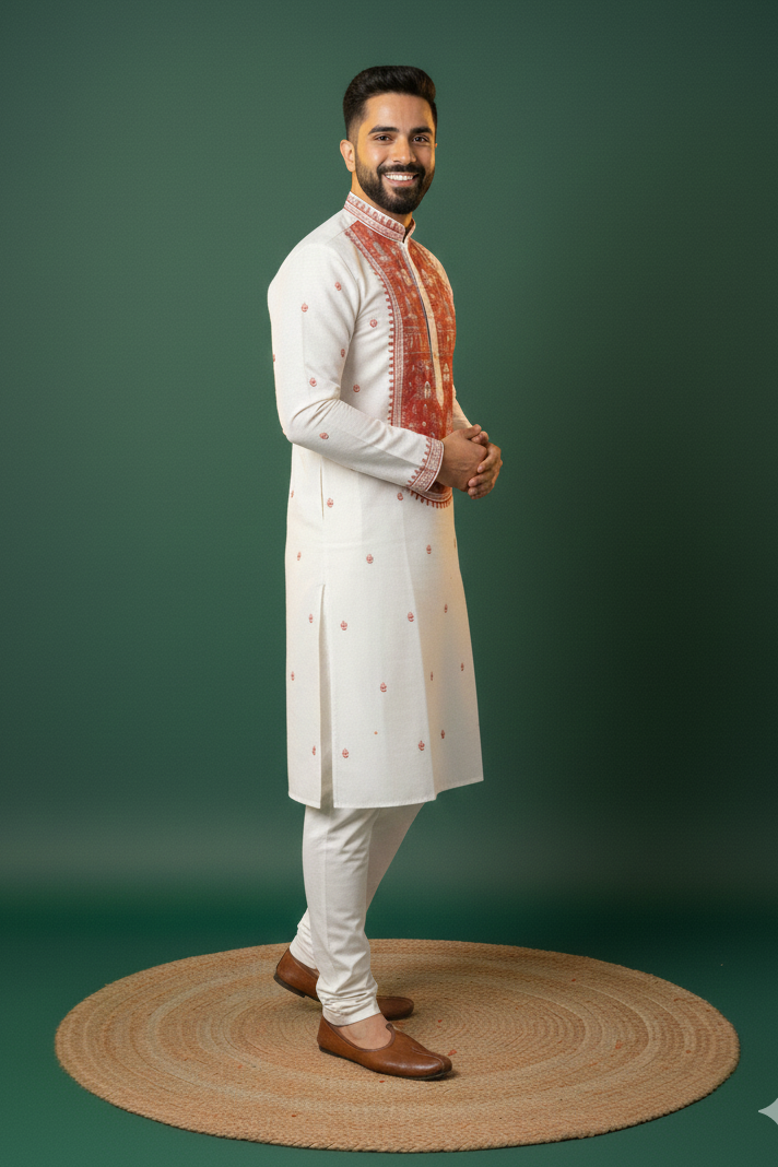 Exclusive Designer Silk Kurta