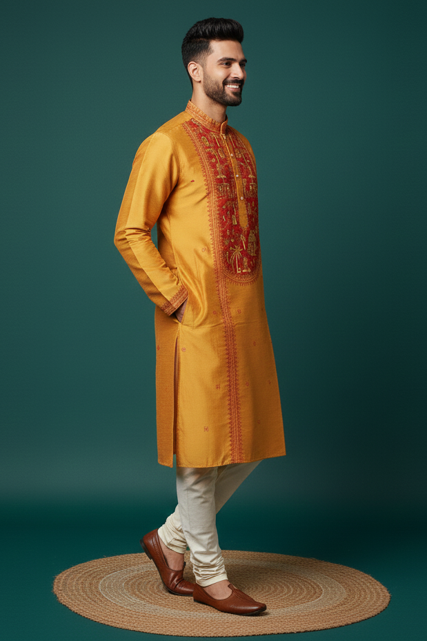 Exclusive Designer Silk Kurta