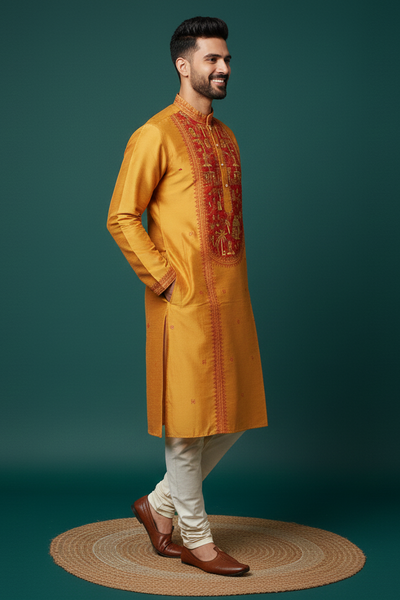 Exclusive Designer Silk Kurta