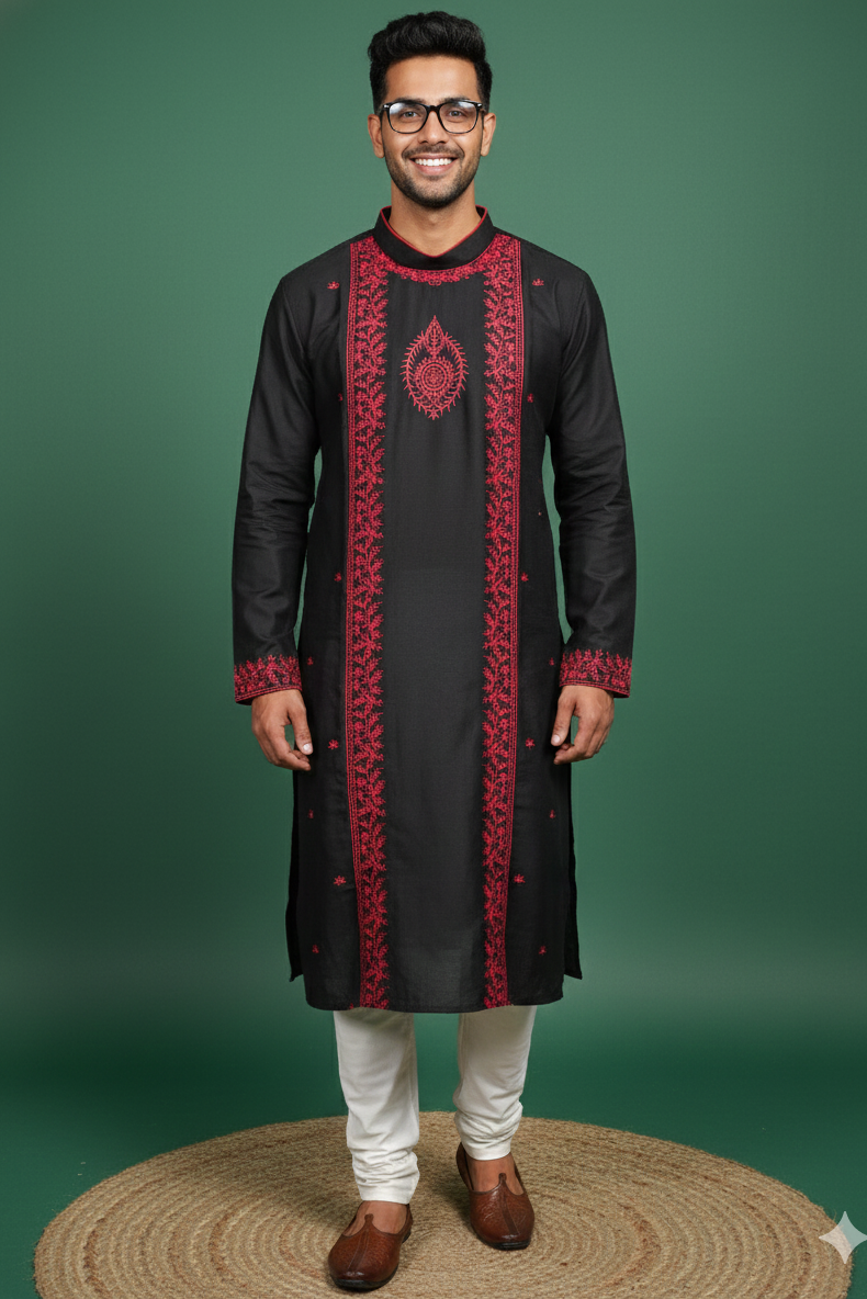 Exclusive Designer Silk Kurta