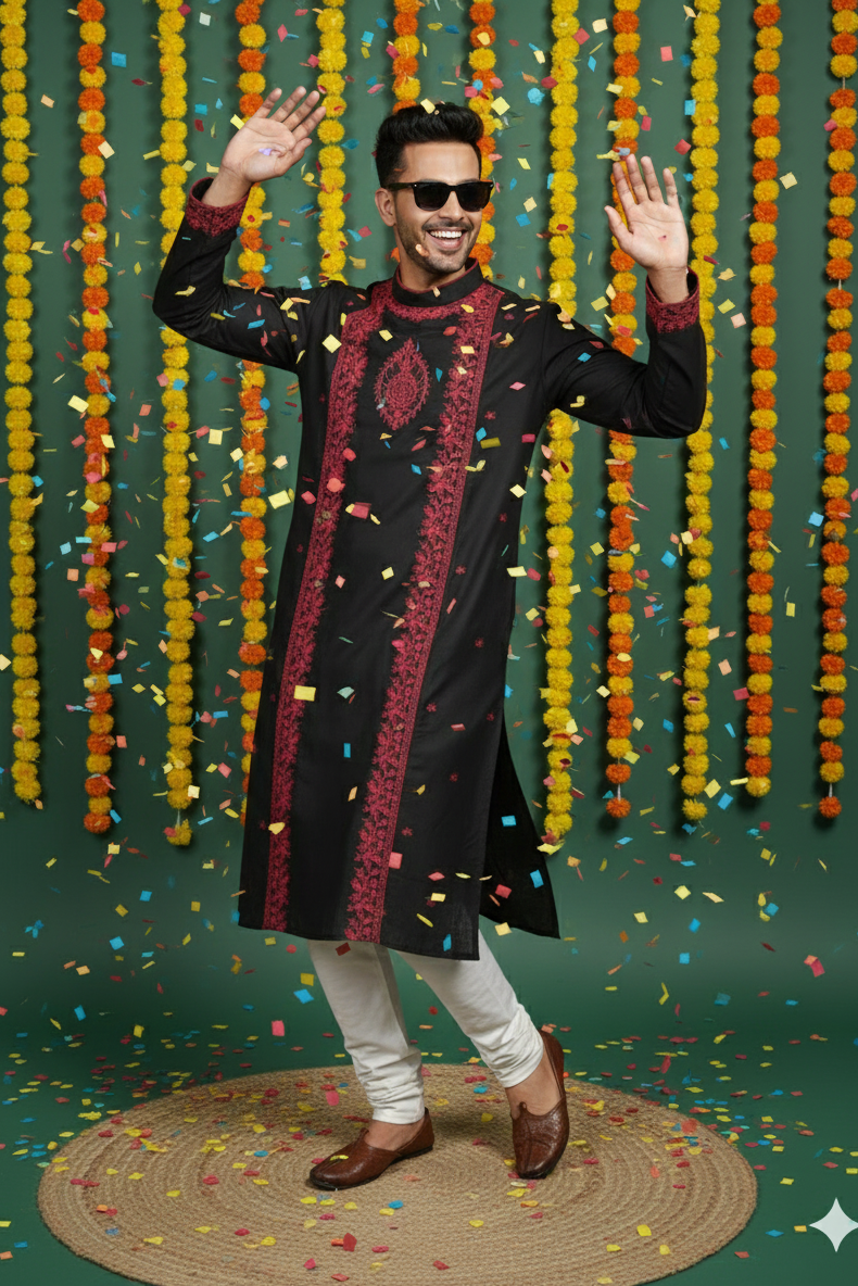 Exclusive Designer Silk Kurta