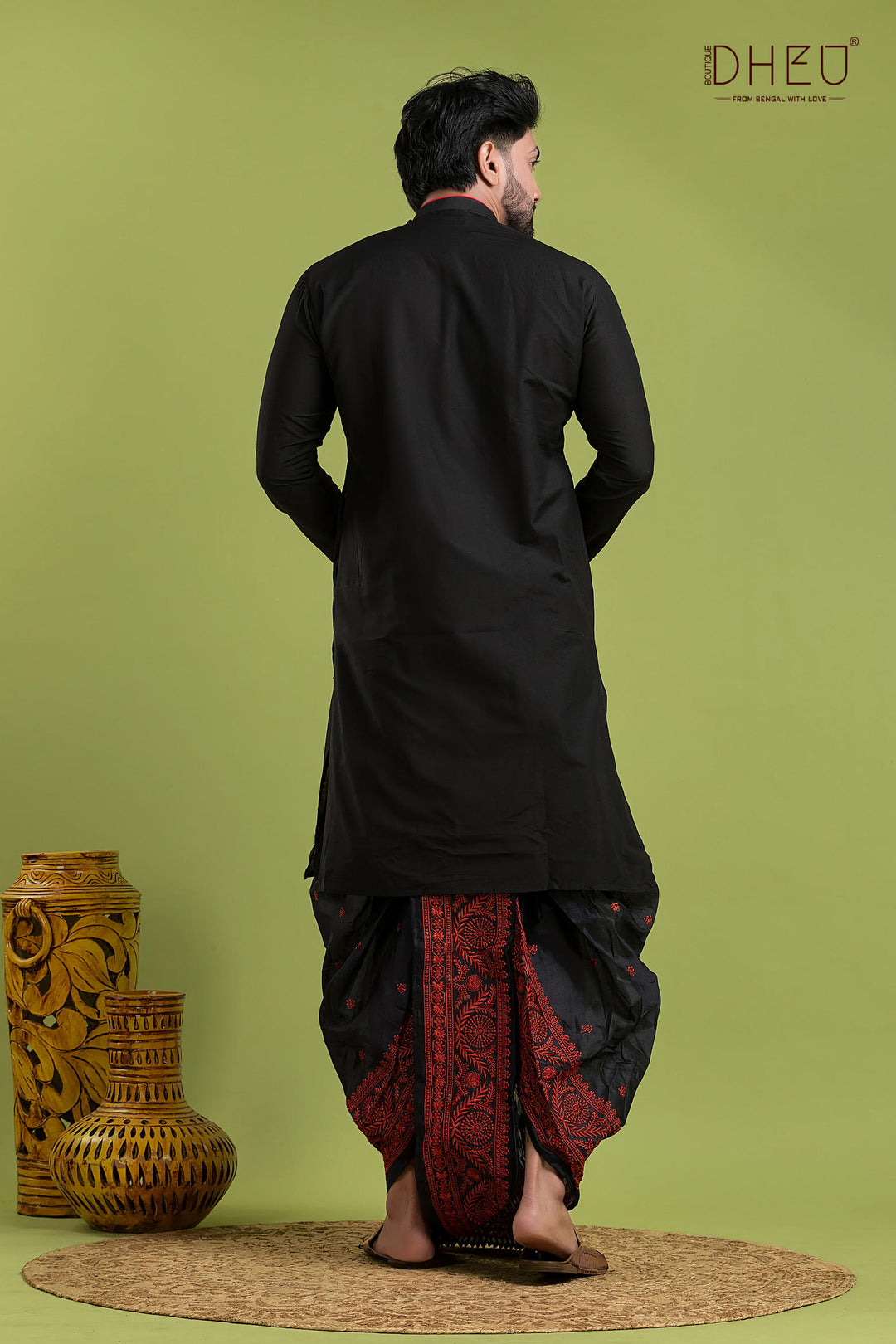 Dheu Rajbari Collection – Zamindari Style Dhoti Kurta from Bengal