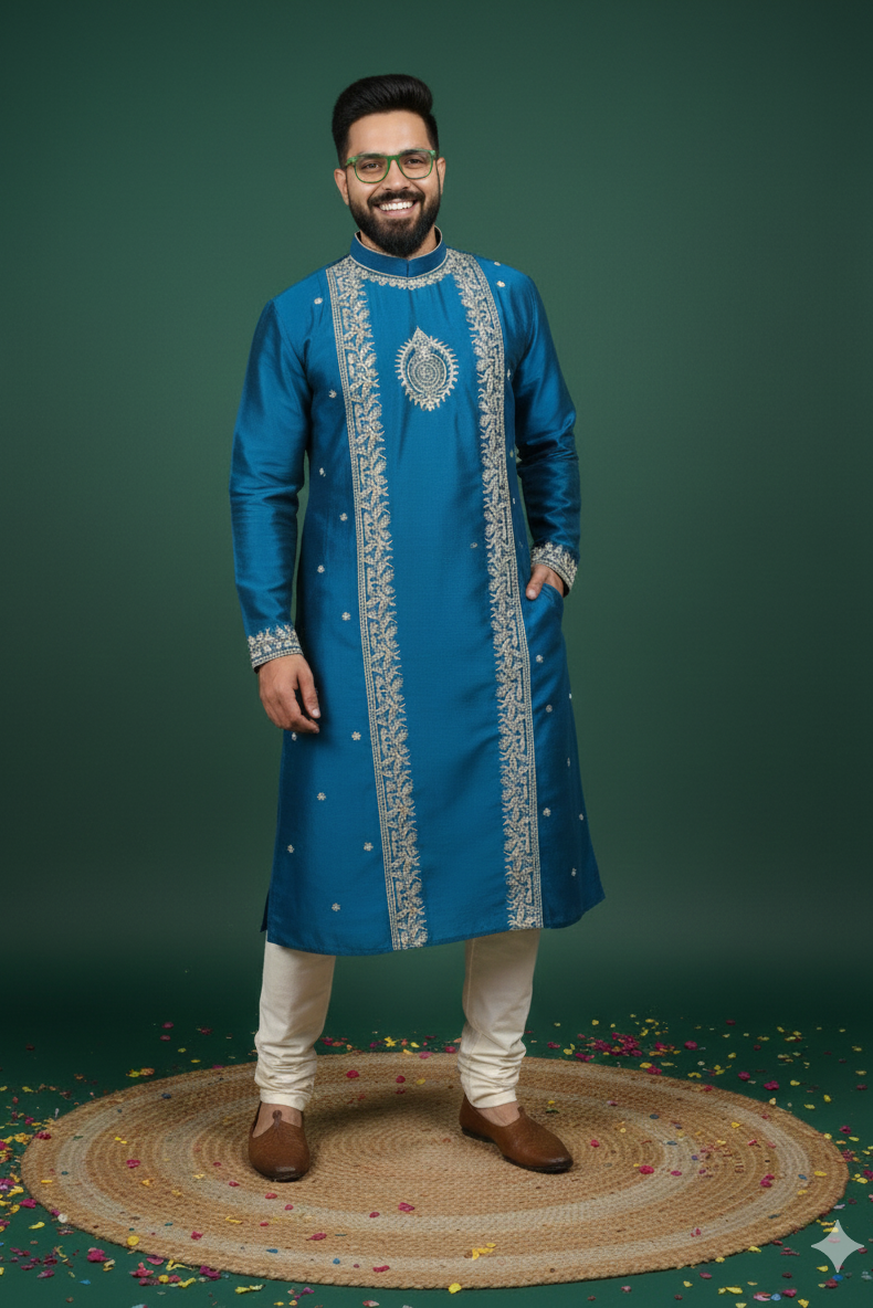 Exclusive Designer Silk Kurta