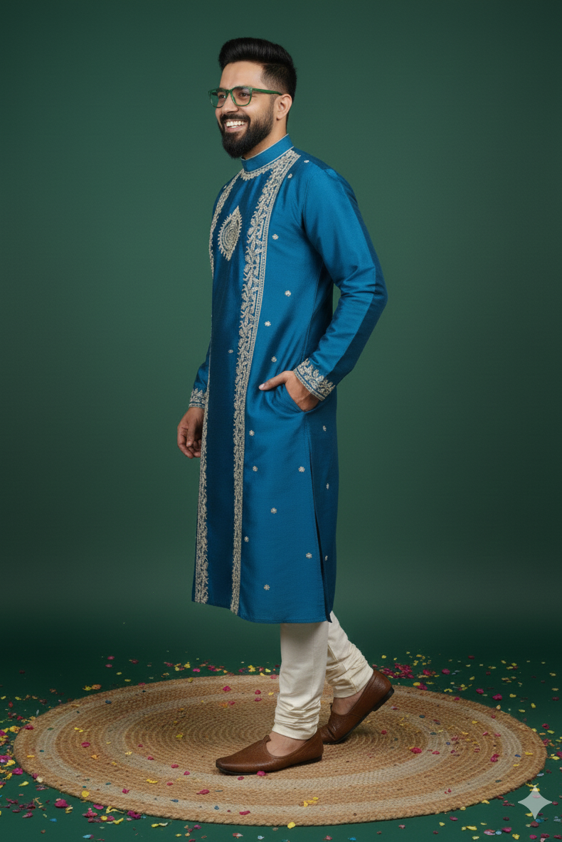 Exclusive Designer Silk Kurta
