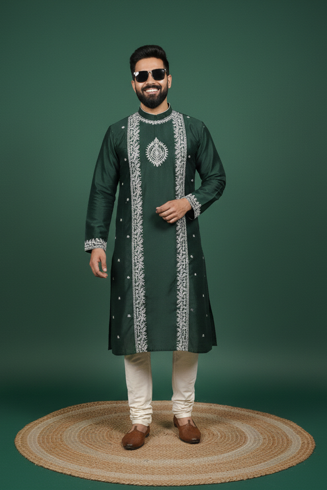 Exclusive Designer Silk Kurta