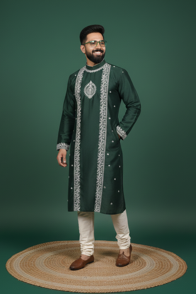 Exclusive Designer Silk Kurta