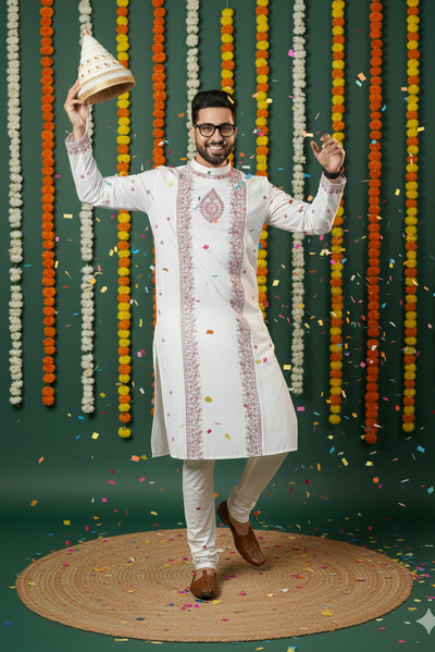 Exclusive Designer Silk Kurta