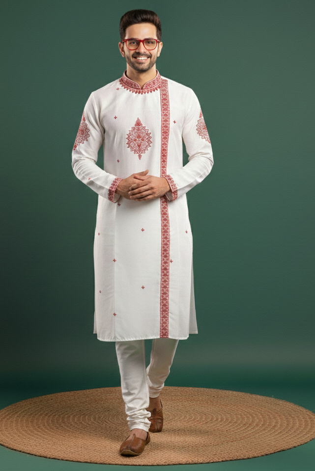 Exclusive Designer Silk Kurta