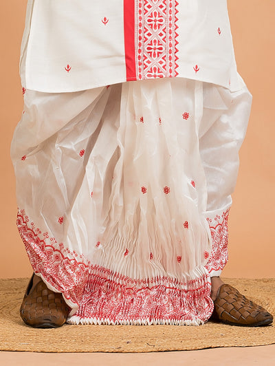 Dupion Silk Dhoti- Ready to wear