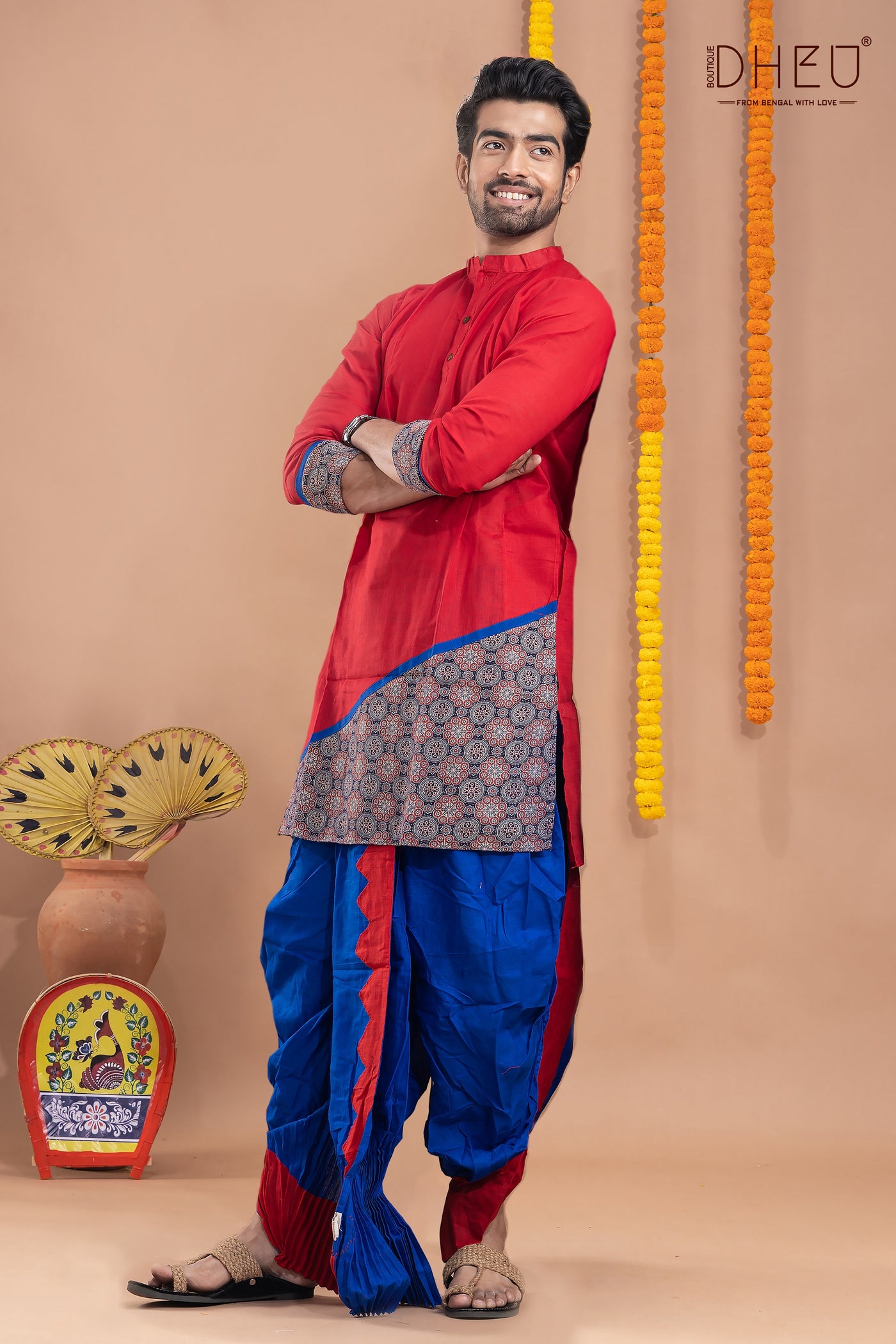 Surer Bhubaney-Men's Kurta+Dhoti(Optional)