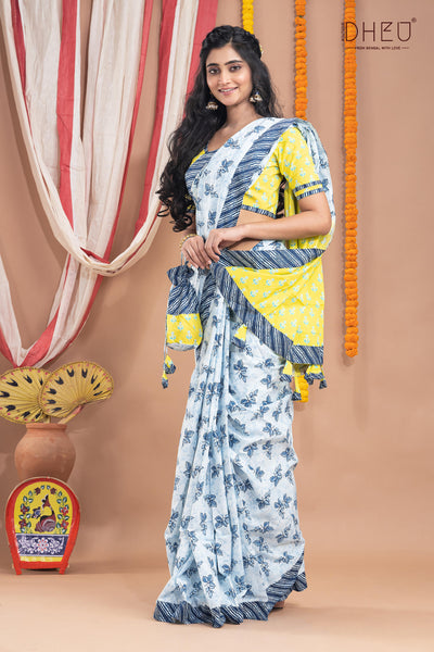 Ek Pashla Bristi-Handloom Pure Cotton