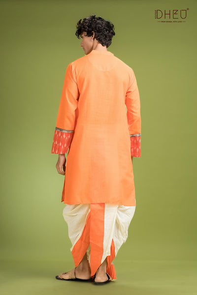 Dheu Exclusive Mekhela & Kurta Couple Set