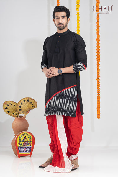 Tune in For Love-Saree-Kurta-Dhoti(Optional)Couple Set