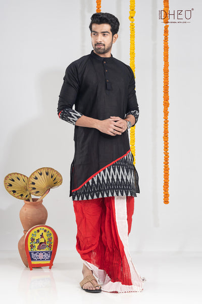 Tune in For Love-Saree-Kurta-Dhoti(Optional)Couple Set