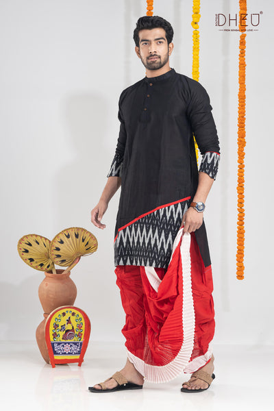 Tune in For Love-Saree-Kurta-Dhoti(Optional)Couple Set