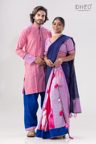 Sutlej- Mekhela Couple Set